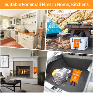 GENMARKS Fire Blankets Emergency for Home and Kitchen fire Blanket 4-pack. - GENMARKS