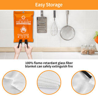 GENMARKS EMERGENCY FIRE BLANKET FOR HOME AND KITCHEN 1 PACK. - GENMARKS