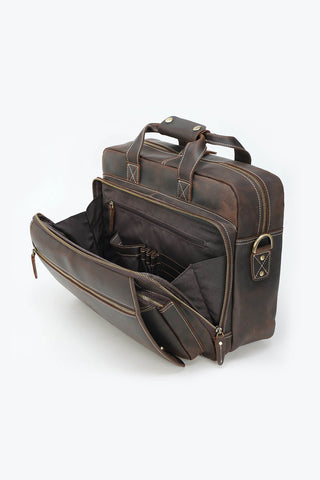 Raiyan Leather Office Laptop Bag - GENMARKS