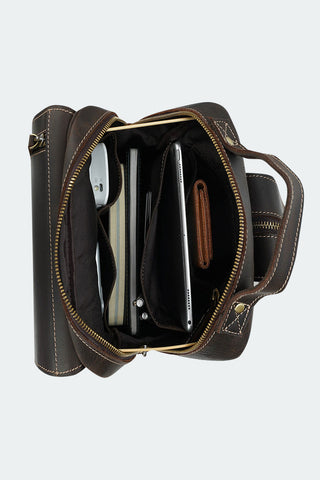 Rumaisa-Crossbody leather bag - GENMARKS